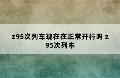 z95次列车现在在正常开行吗 z95次列车